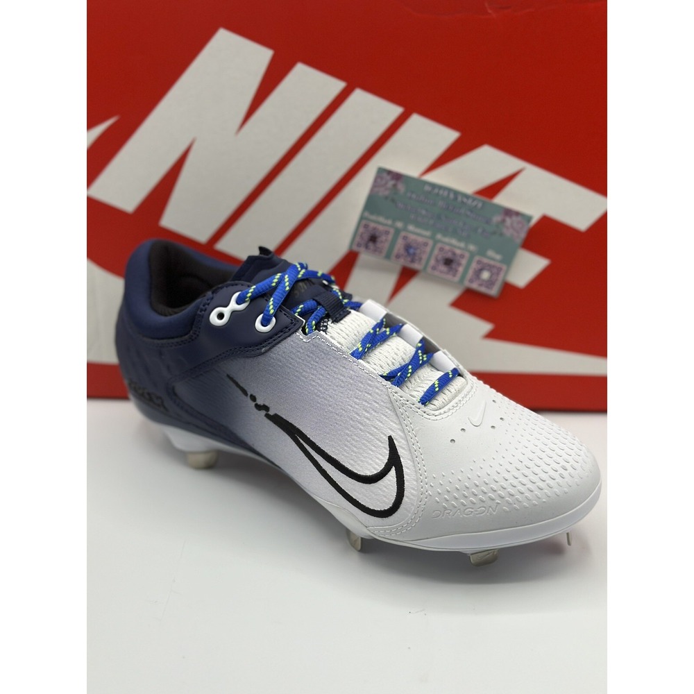 Nike Women's Hyperdiamond 4 Elite Metal Softball Cleats Blue Size 8.5 NWOB